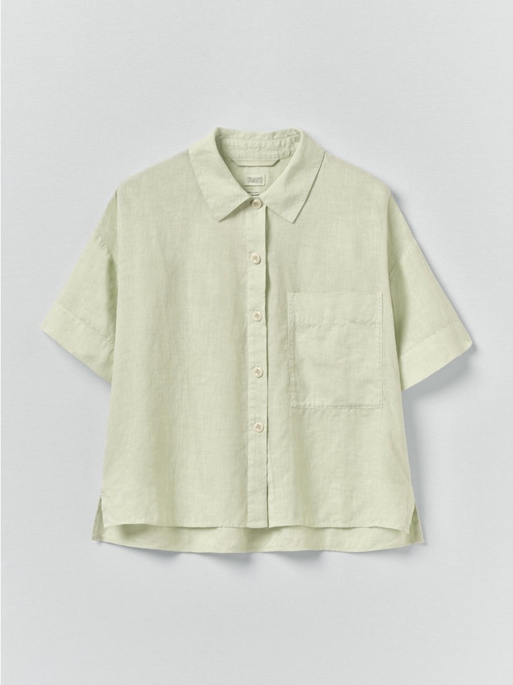 TOAST Garment Dyed Lightweight Linen Shirt Mint Tea Green Size Medium
